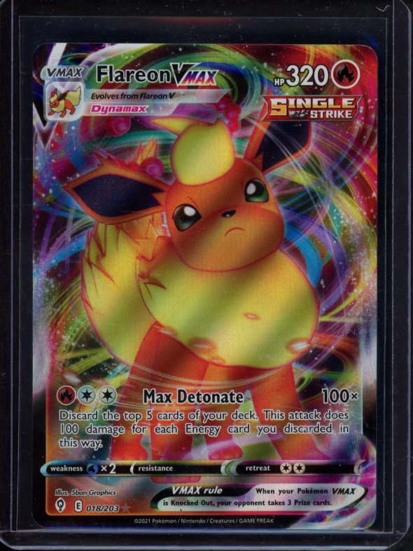 Flareon Vmax 018/203 Raw RookieLegends