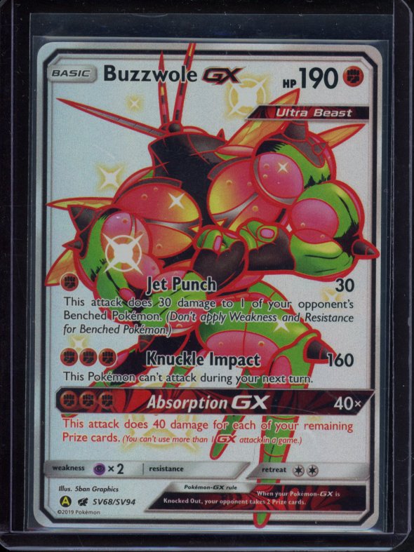 Buzzwole Gx SV68/SV94 Raw RookieLegends