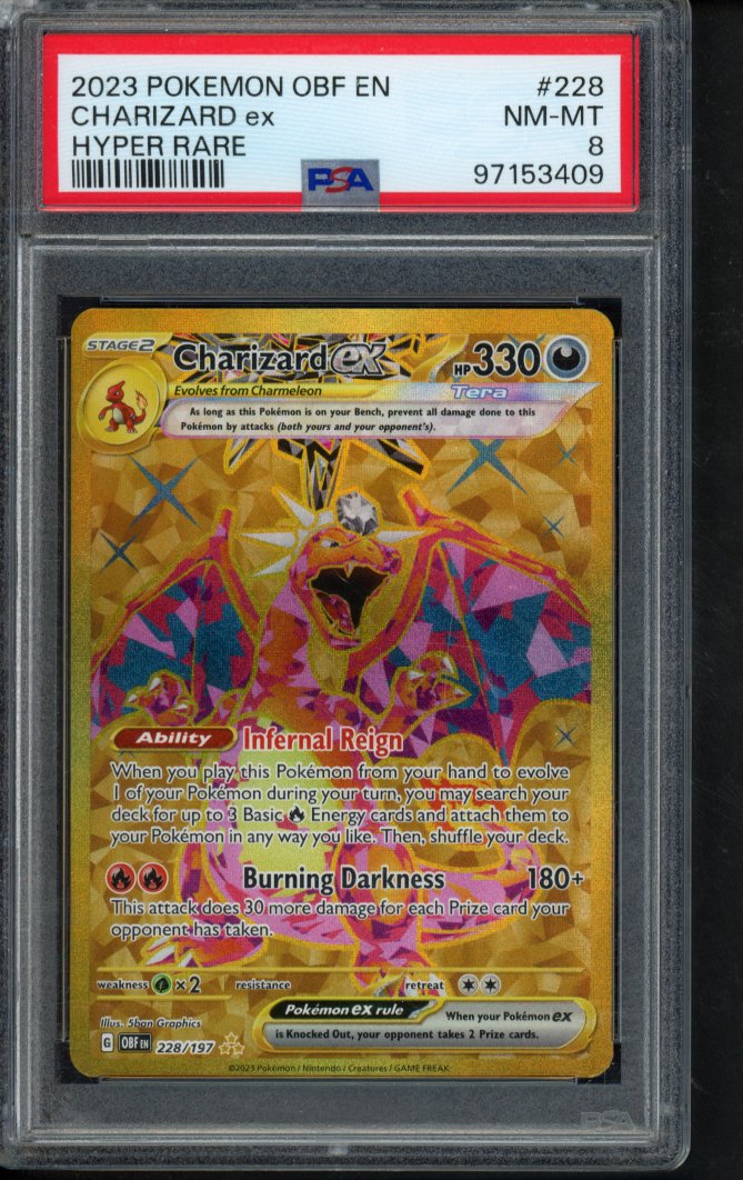 Charizard Ex 228/197 PSA 8 RookieLegends