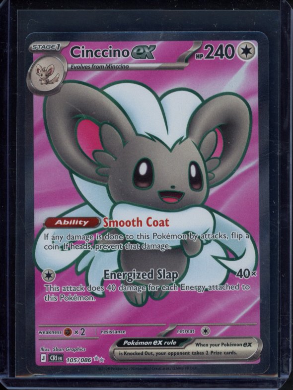 Cinccino Ex 105/086 Raw RookieLegends