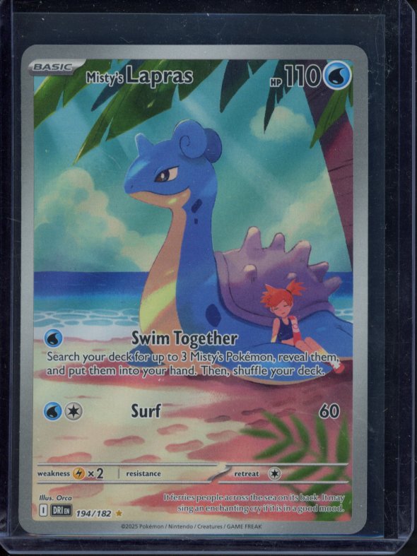 Misty's Lapras 194/182 Raw RookieLegends