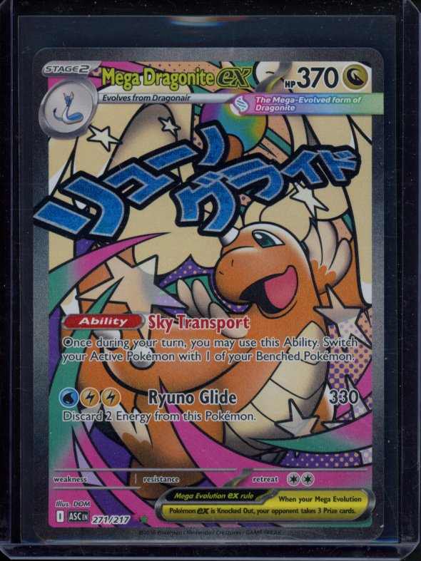 Mega Dragonite Ex 271/217 Raw RookieLegends
