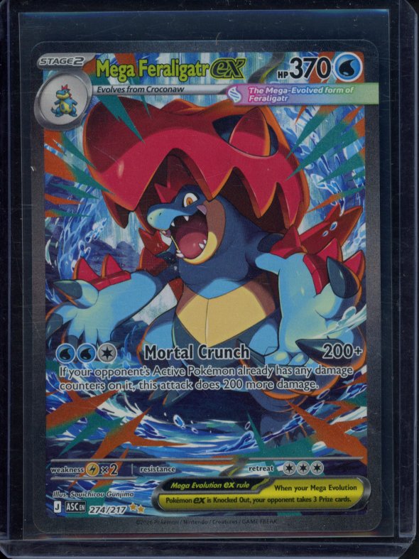 Mega Feraligatr Ex 274/217 Raw RookieLegends