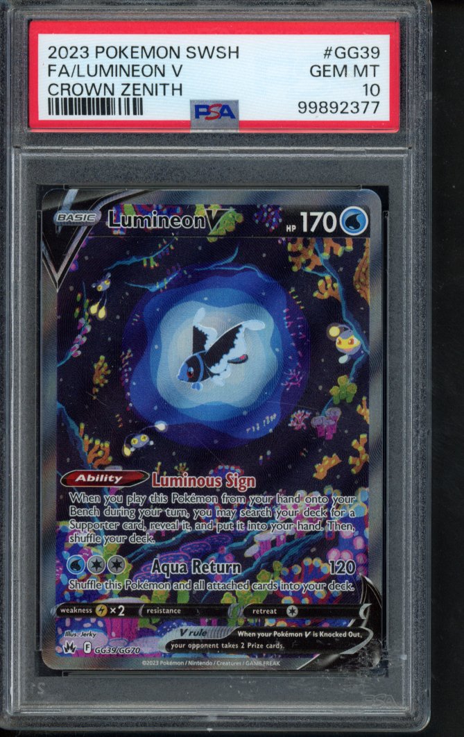 Lumineon V GG39/GG70 PSA 10 RookieLegends