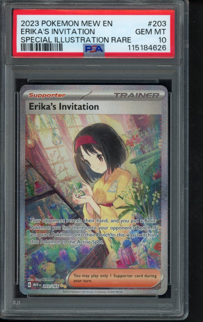 Erika's Invitation 203/165 PSA 10 RookieLegends