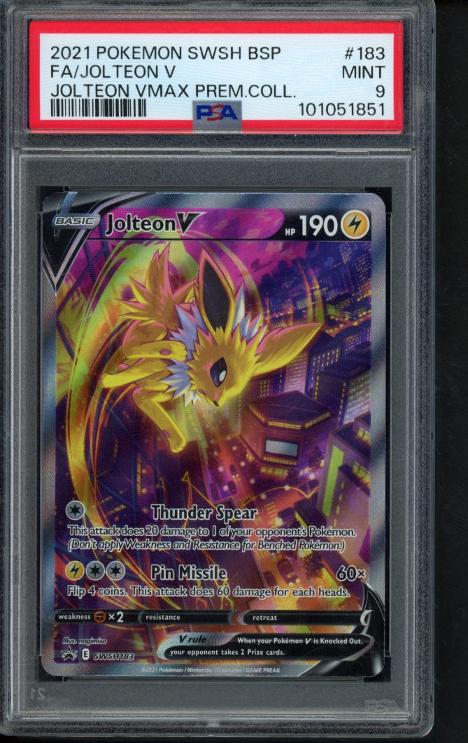 Jolteon V SWSH183 PSA 9 RookieLegends