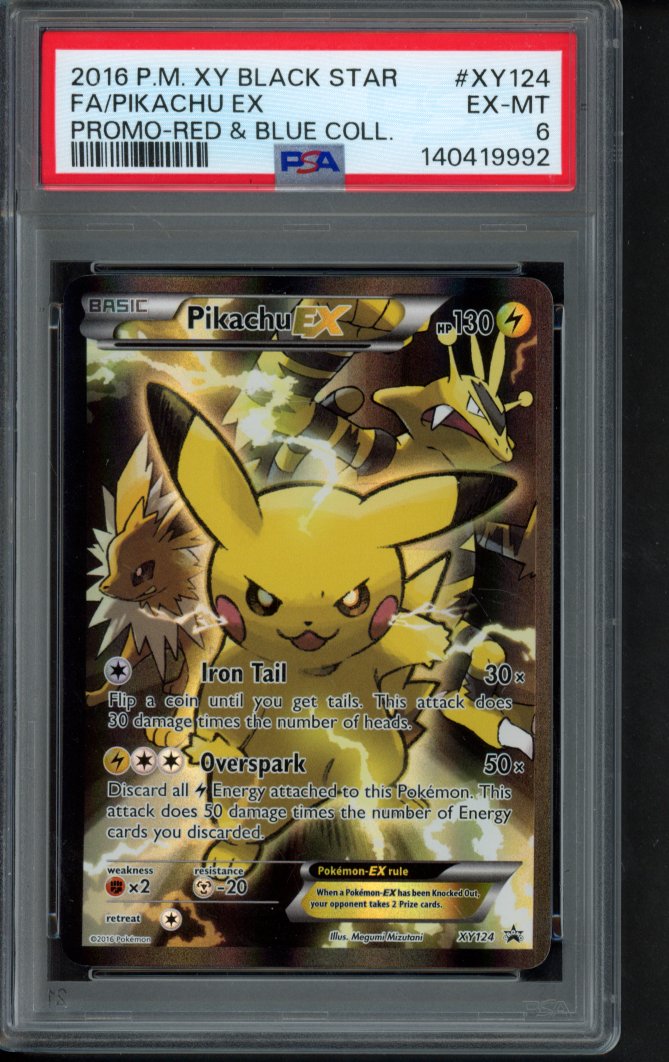 Pikachu Ex XY124 PSA 6 RookieLegends
