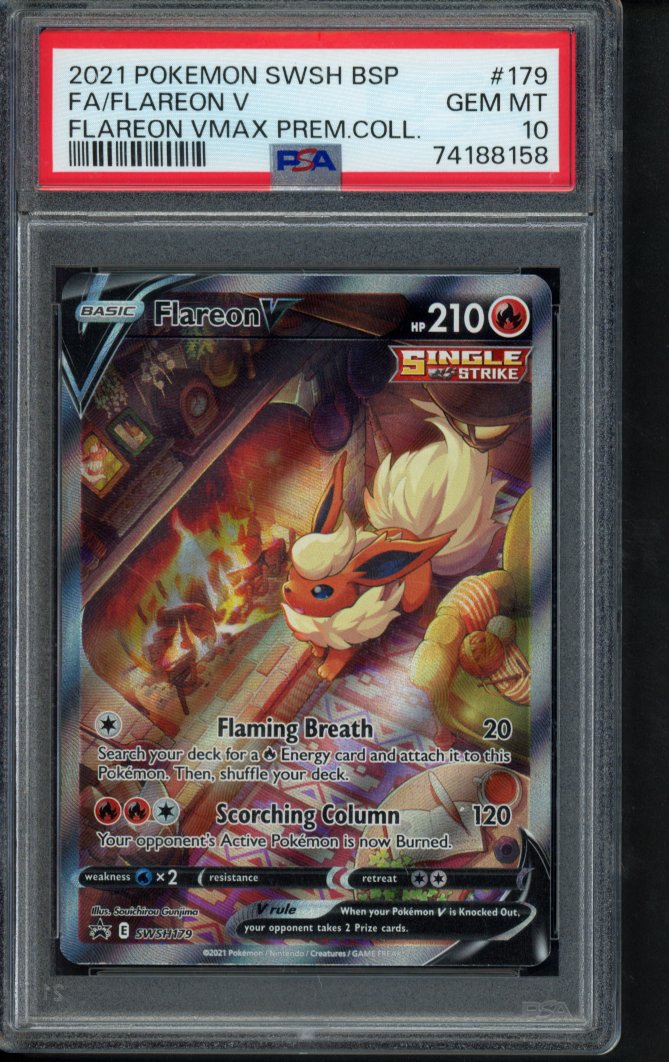 Flareon V SWSH179 PSA 10 RookieLegends