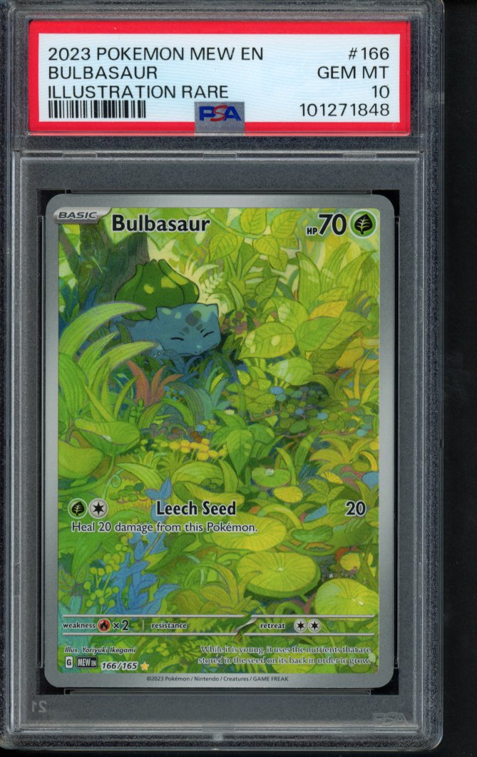 Bulbasaur 166/165 PSA 10 RookieLegends