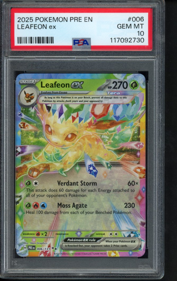 Leafeon Ex 006/131 PSA 10 RookieLegends