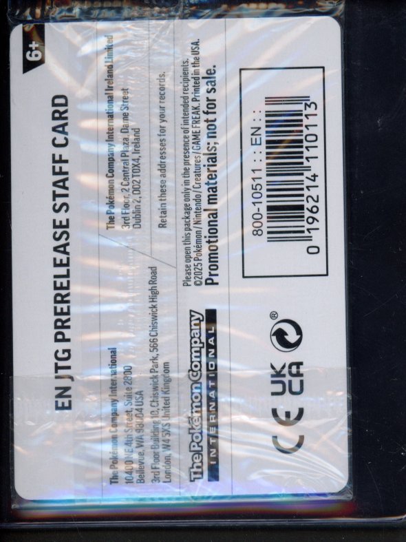 N's Darmanitan - Staff Prerelease Sealed Promo RookieLegends