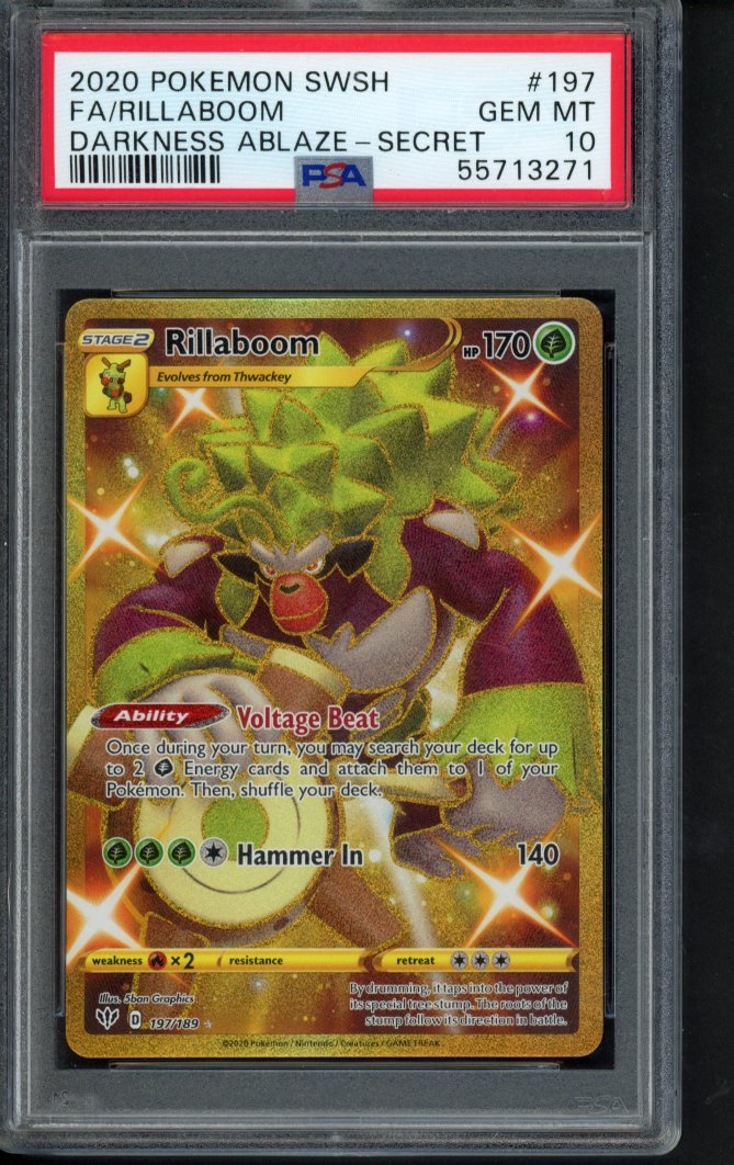 Rillaboom 197/189 PSA 10 RookieLegends