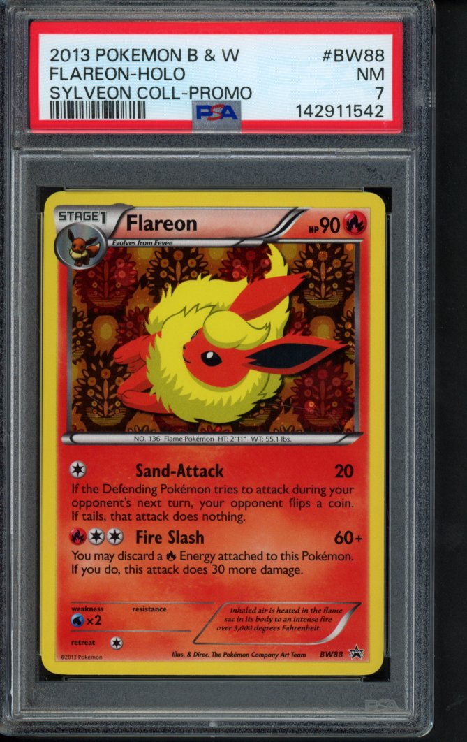 Flareon Holo - Sylveon Collection Promo BW88 PSA 7 RookieLegends