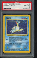 1999 Pokemon Fossil - Lapras Holo 10/62 PSA 8