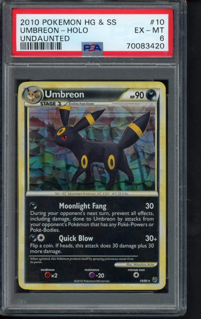 Umbreon Holo - Undaunted 10/90 PSA 6