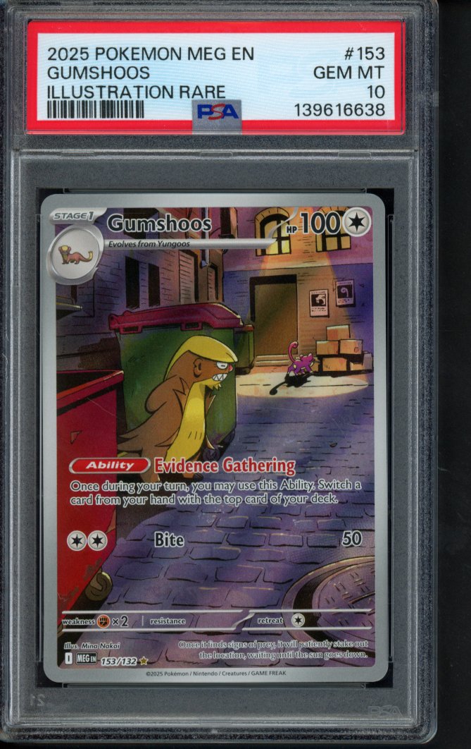 Gumshoos 153/132 PSA 10 RookieLegends