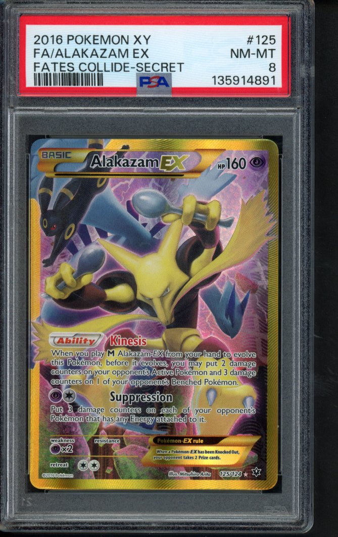 Alakazam Ex 125/124 PSA 8 RookieLegends
