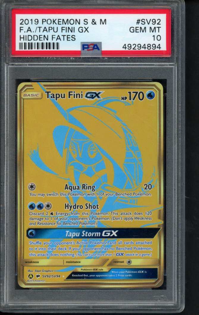Tapu Fini Gx SV92/SV94 PSA 10 RookieLegends
