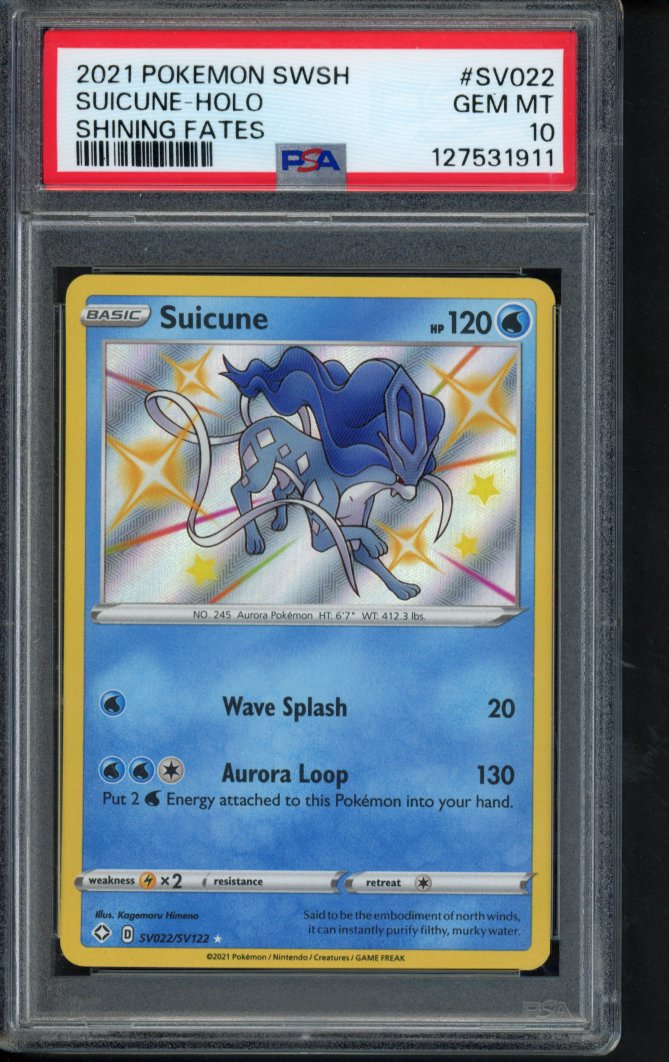 Suicune Holo SV022/SV122 PSA 10 RookieLegends