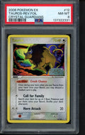 Tauros Reverse Holo - Crystal Guardians 12/100 PSA 8 RookieLegends
