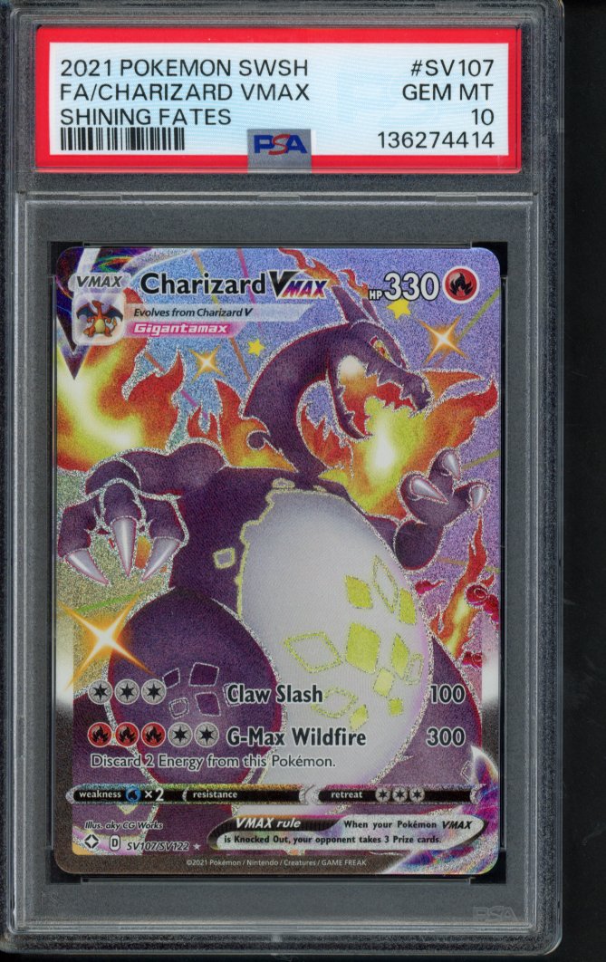 Charizard Vmax SV107/SV122 PSA 10 RookieLegends