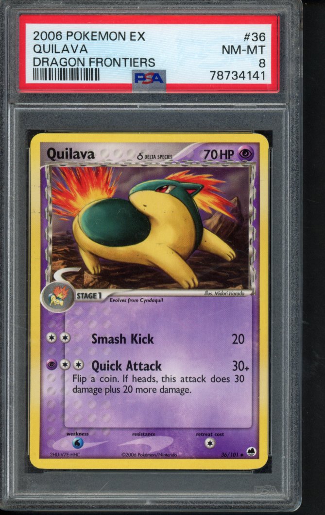 Quilava - Dragon Frontiers 36/101 PSA 8 RookieLegends