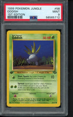 1999 Pokemon Jungle - Oddish - 1 St Edition 58/64 PSA 9 RookieLegends