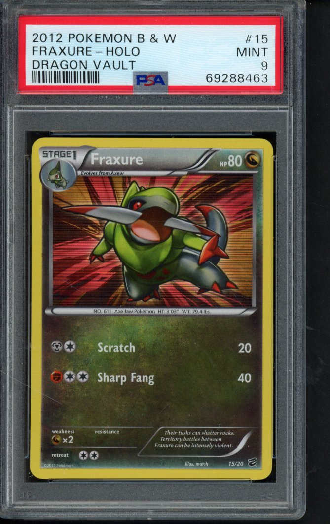 Fraxure Holo - Dragon Vault 15/20 PSA 9 RookieLegends