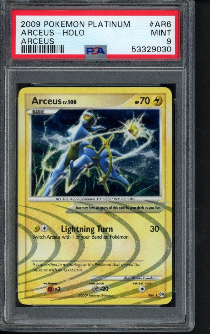 Arceus Holo AR6 PSA 9 RookieLegends