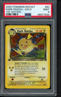 Dark Raichu Holo - 1 St Edition 83/82 PSA 9 RookieLegends