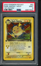 Dark Raichu Holo - 1 St Edition 83/82 PSA 9 RookieLegends