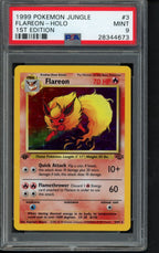 1999 Pokemon Jungle - Flareon Holo - 1 St Edition 3/64 PSA 9 RookieLegends