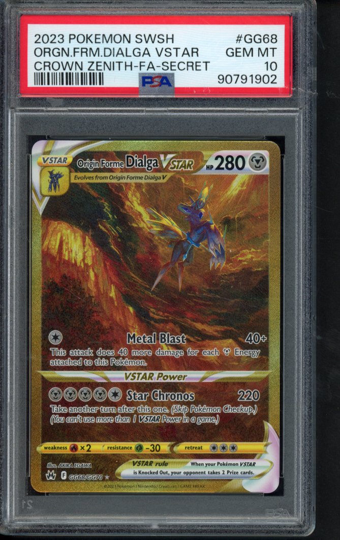Origin Forme Dialga Vstar GG68/GG70 PSA 10 RookieLegends