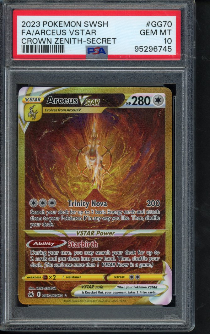 Arceus Vstar GG70/GG70 PSA 10 RookieLegends