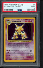1999 Pokemon Game - Alakazam Holo 1/102 PSA 9 RookieLegends