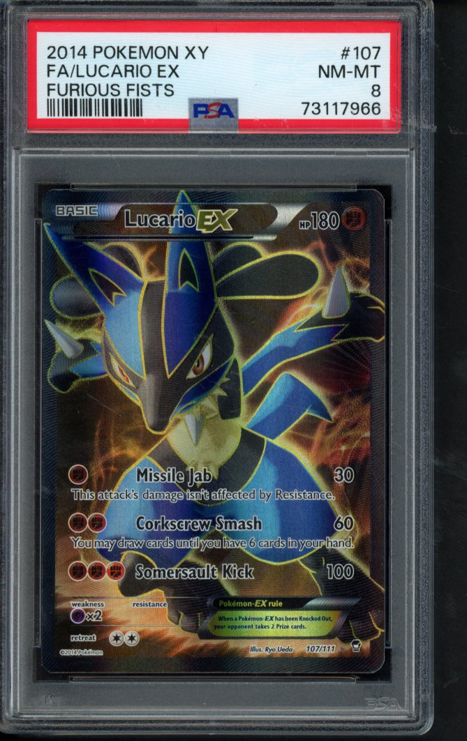 Lucario Ex 107/111 PSA 8 RookieLegends