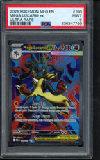 Mega Lucario Ex 160/132 PSA 9 RookieLegends