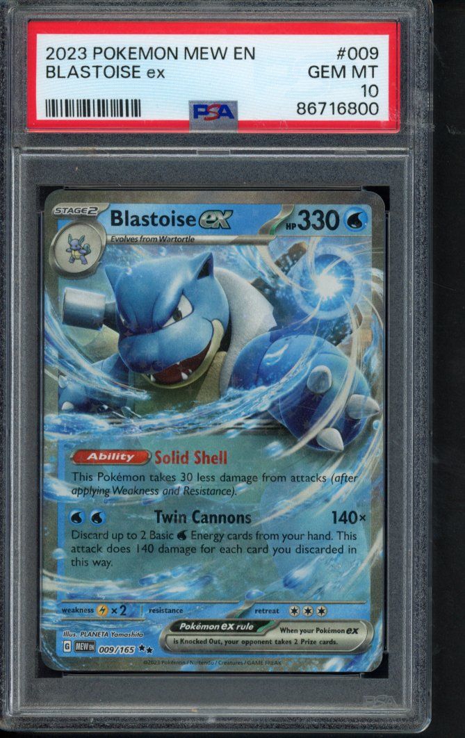 Blastoise Ex 009/165 PSA 10 RookieLegends