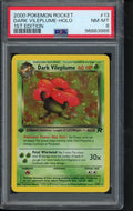 2000 Pokemon Rocket - Dark Vileplume Holo - 1 St Edition 13/82 PSA 8 RookieLegends