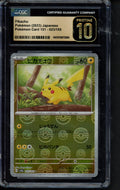 Pikachu - Poke Ball Reverse Holo (JPN) 025/165 CGC 10 - Pristine RookieLegends