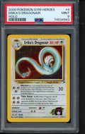2000 Pokemon Gym Heroes - Erika's Dragonair Holo 4/132 PSA 9