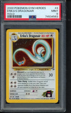 2000 Pokemon Gym Heroes - Erika's Dragonair Holo 4/132 PSA 9