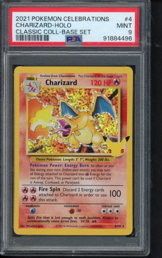 Charizard Holo - Classic Collection 4/102 PSA 9