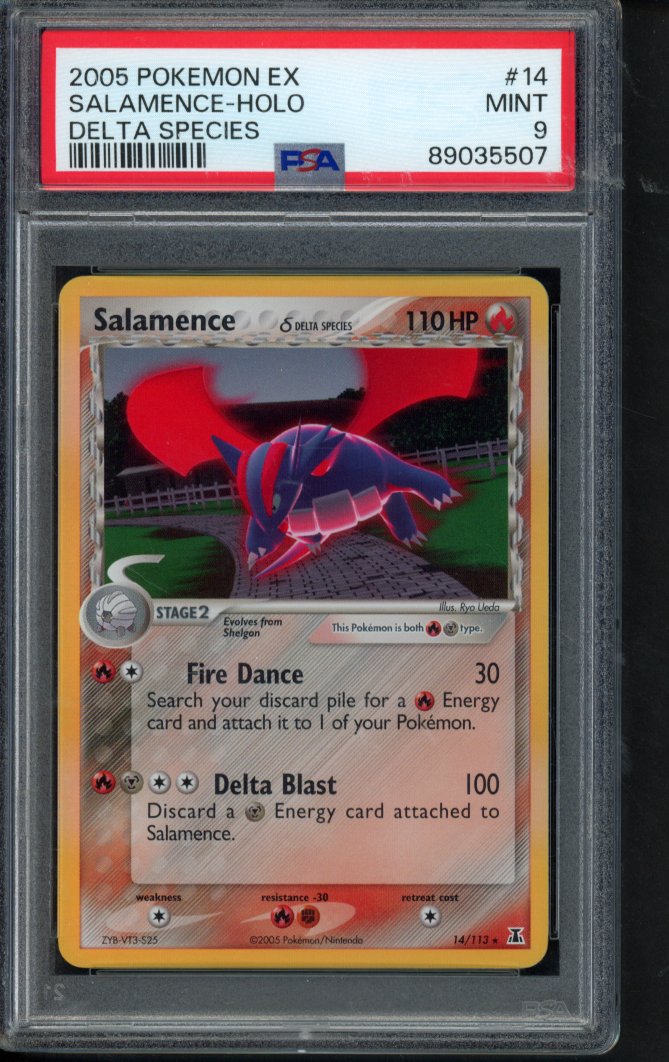 Salamence Holo - Delta Species 14/113 PSA 9