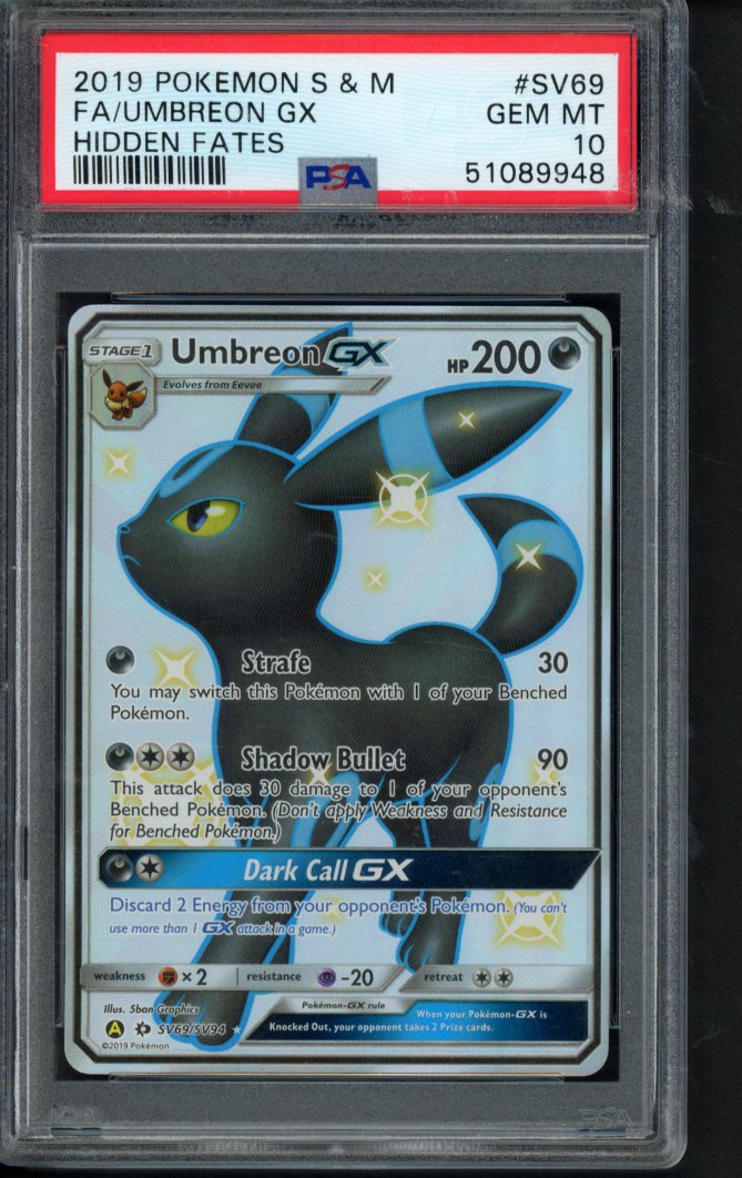 Umbreon Gx SV69/SV94 PSA 10