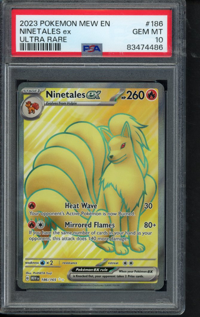 Ninetales Ex 186/165 PSA 10