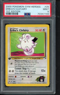 2000 Pokemon Gym Heroes - Erika's Clefairy - 1 St Edition 25/132 PSA 9