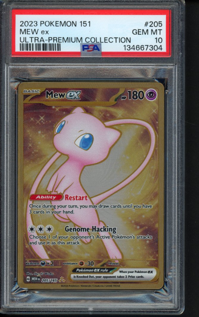 Mew Ex - Metal Card 205/165 PSA 10