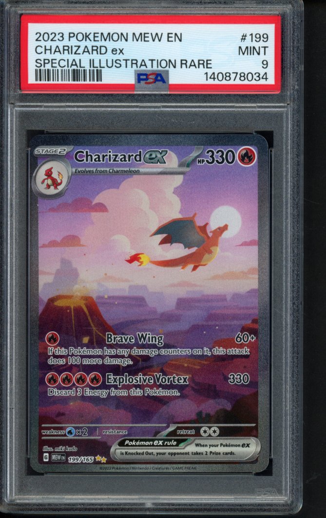 Charizard Ex 199/165 PSA 9