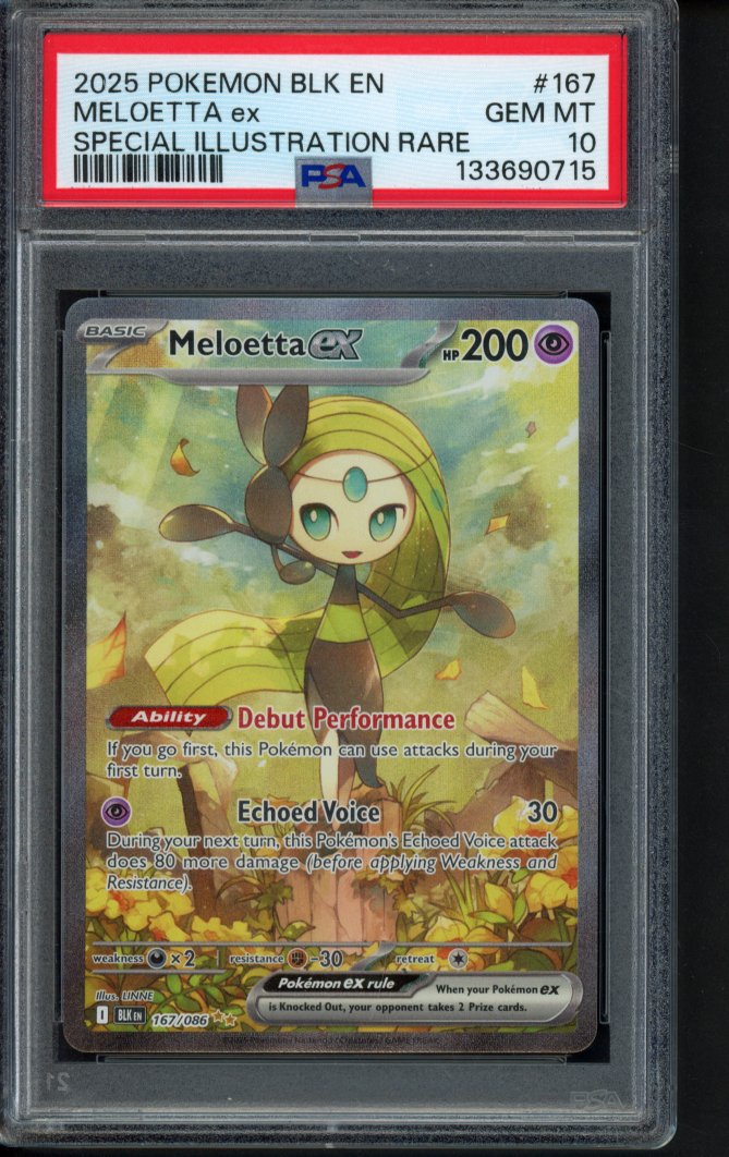 Meloetta Ex 167/086 PSA 10